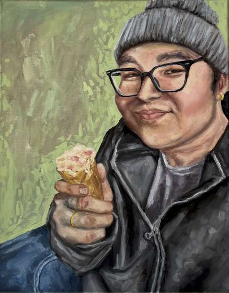 Darshan Eating Ice Cream